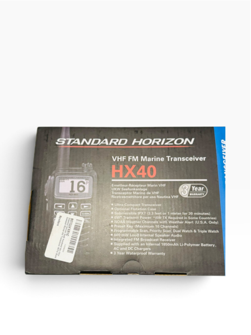 Standard Horizon HX40 VHF FM Marine Transceiver One Size Black Orange